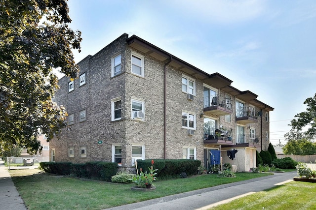 view of property featuring cooling unit