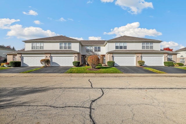 view of property featuring a garage