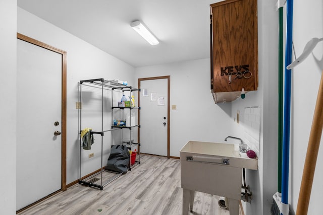 interior space featuring light hardwood / wood-style floors