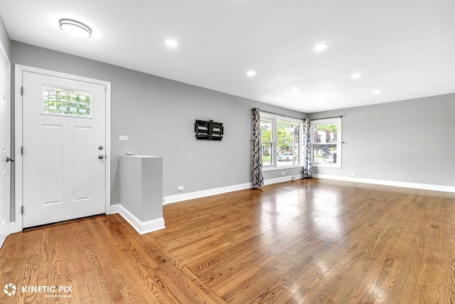 9036 Walnut Ave, Franklin Park, IL 60131 - entrance foyer with wood finished floors, recessed lighting, and baseboards
