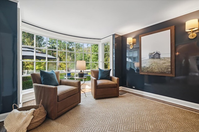 sunroom featuring a healthy amount of sunlight