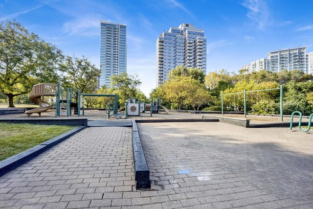 surrounding community with a playground