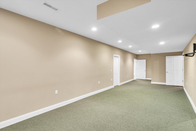 1709 Brighton Ct, Champaign, IL 61822 - empty room featuring recessed lighting, dark carpet, and baseboards