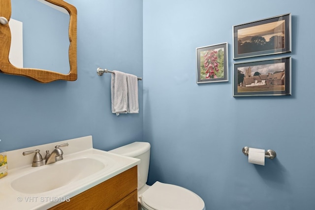 945 N Stark Dr, Palatine, IL 60074 - half bathroom featuring toilet and vanity