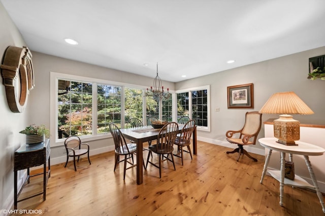 33 E Maple Ave, Cortland, IL 60112 - dining space featuring baseboards, light wood-style flooring, and recessed lighting
