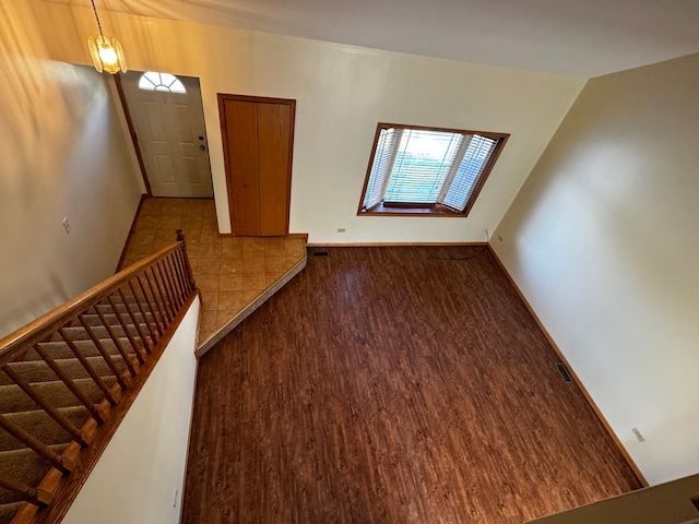 interior space featuring hardwood / wood-style floors