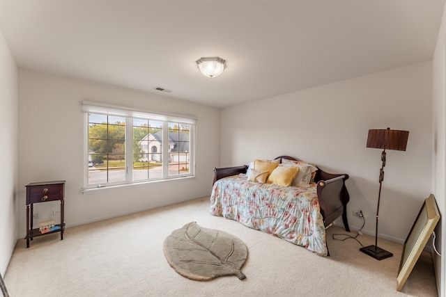 bedroom featuring carpet flooring