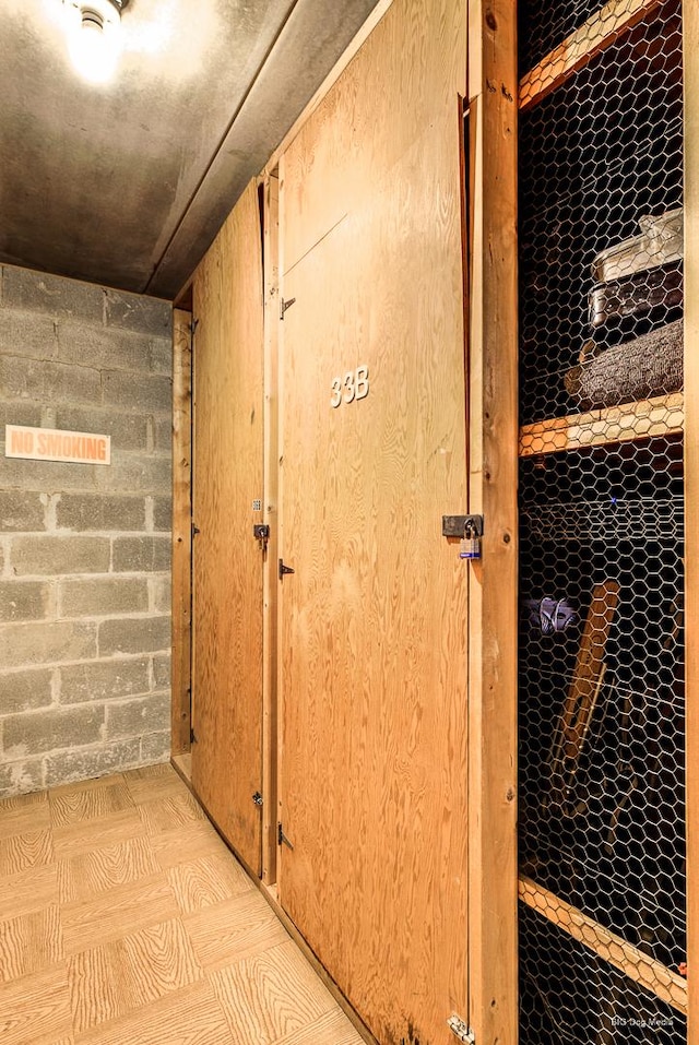 view of storage