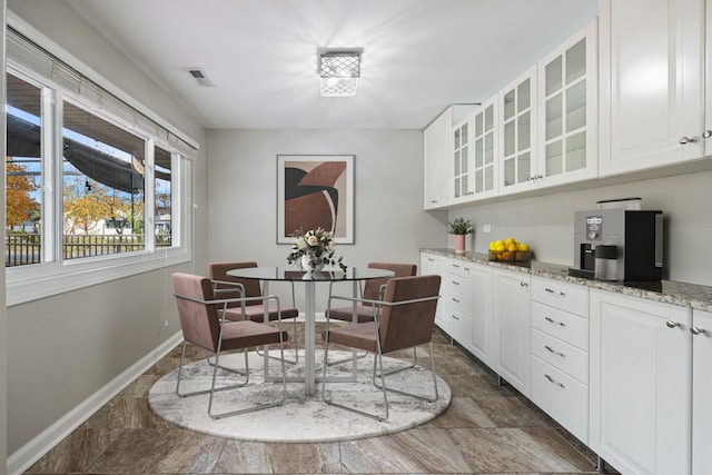 view of dining area