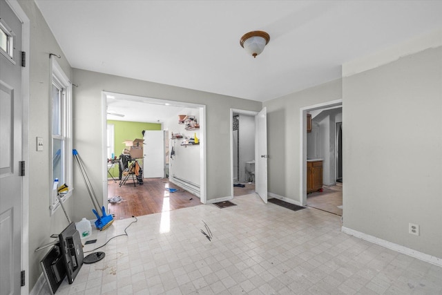 foyer entrance featuring light hardwood / wood-style floors