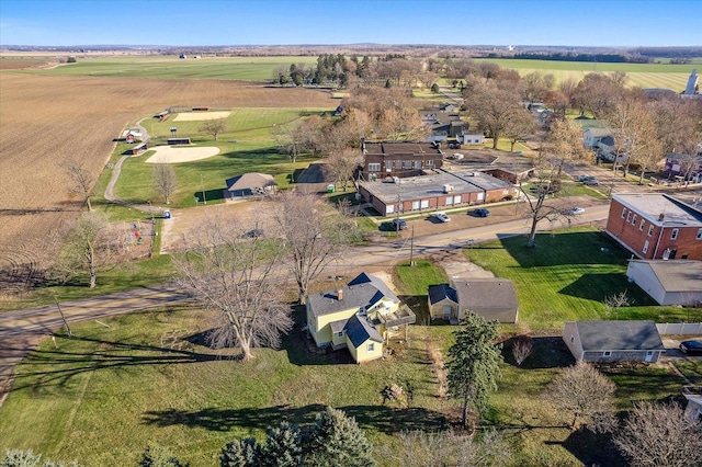 bird's eye view featuring a rural view