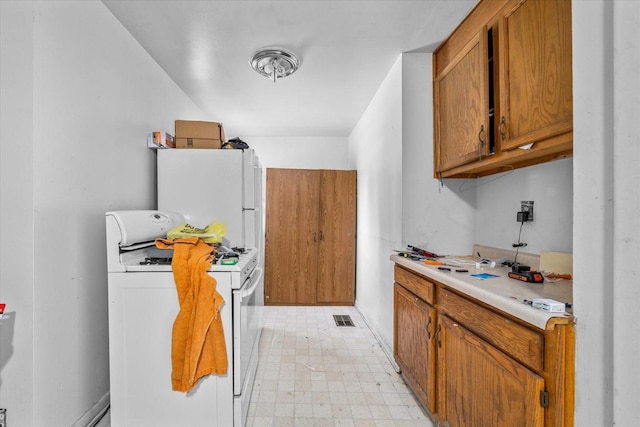 kitchen with white appliances