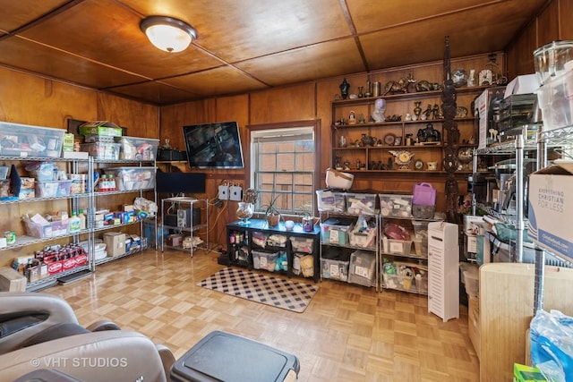 view of storage room