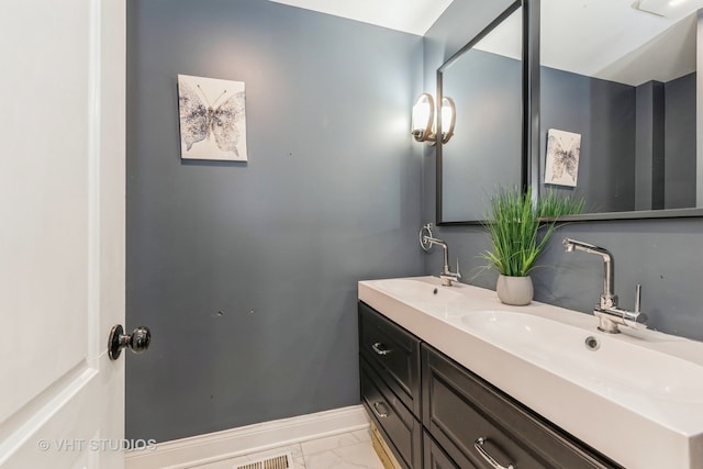 bathroom featuring vanity