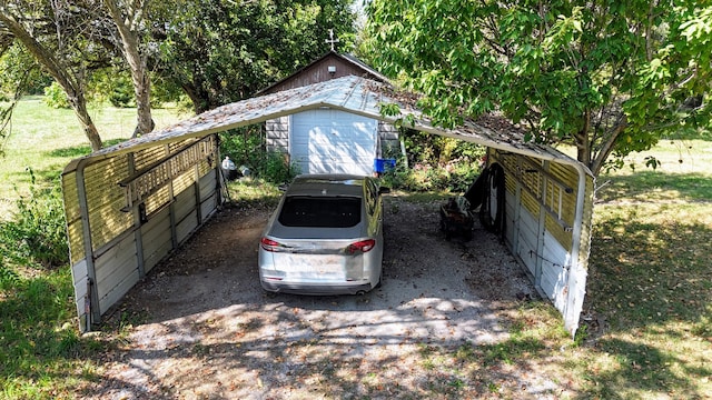 view of vehicle parking