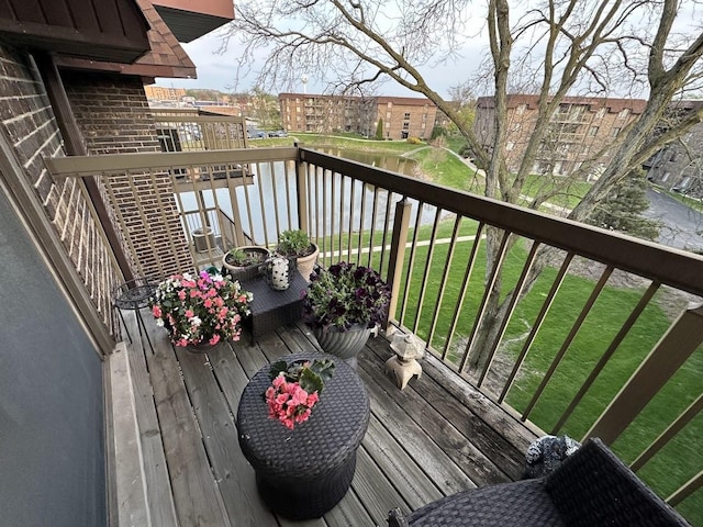 840 Elder Rd Unit A414, Homewood, IL 60430 - view of wooden terrace