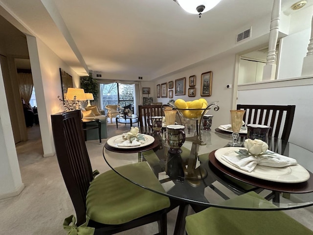 840 Elder Rd Unit A414, Homewood, IL 60430 - dining area featuring light colored carpet and visible vents