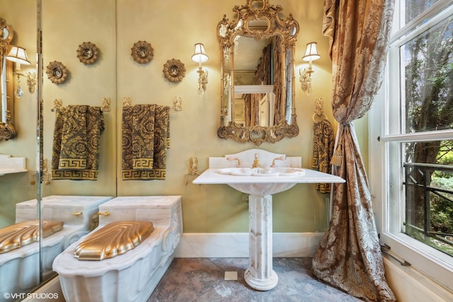 bathroom with plenty of natural light