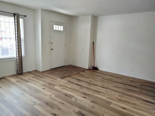 entryway featuring light hardwood / wood-style floors