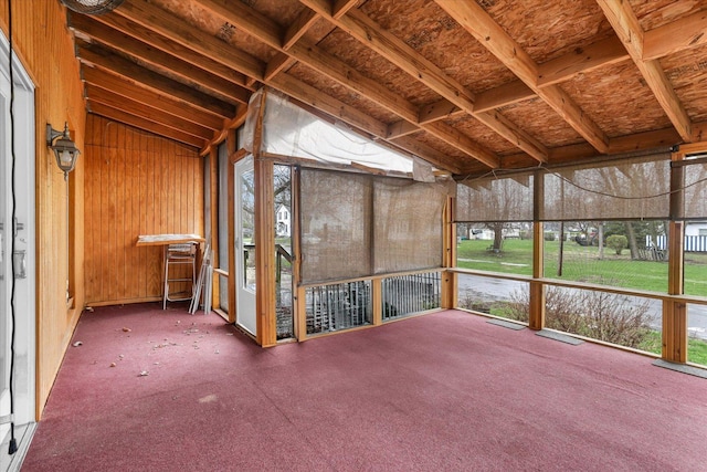 unfurnished sunroom featuring a healthy amount of sunlight