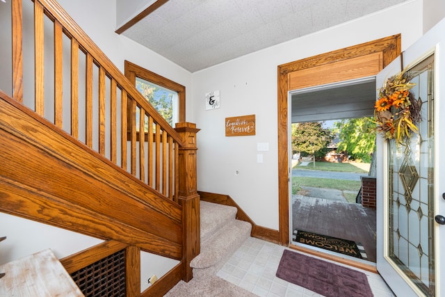 view of foyer entrance