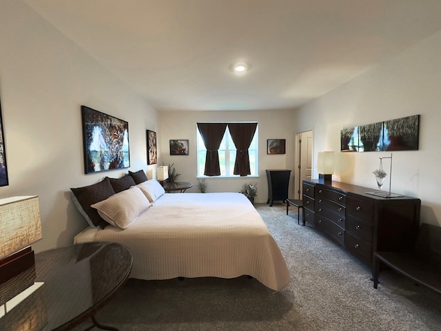 bedroom with carpet floors