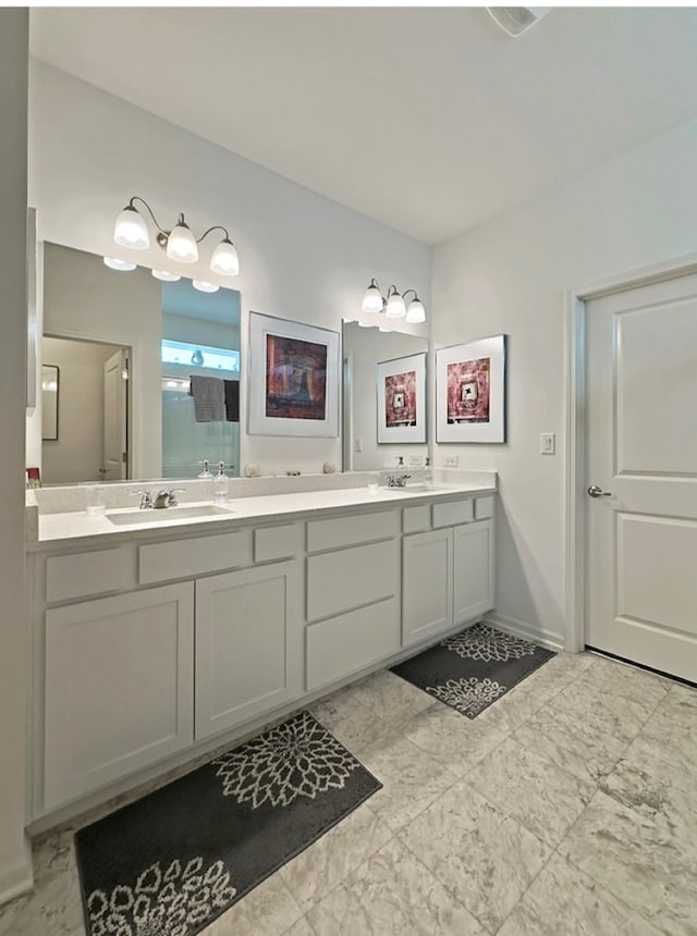 bathroom featuring vanity