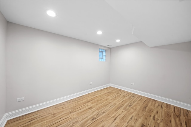 interior space with light wood-type flooring