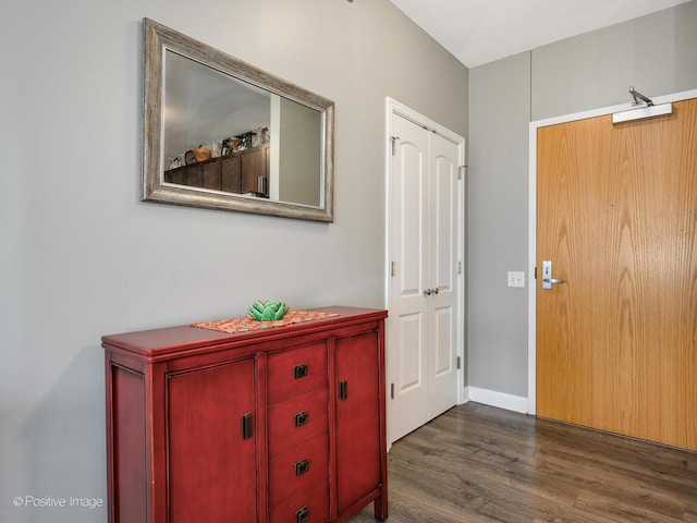 757 N Orleans St Unit 1612, Chicago, IL 60654 - entrance foyer with dark wood-type flooring