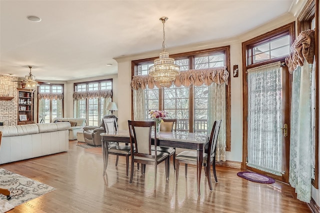 36625 N Kimberwick Ln, Wadsworth, IL 60083 - dining space featuring a chandelier and wood finished floors