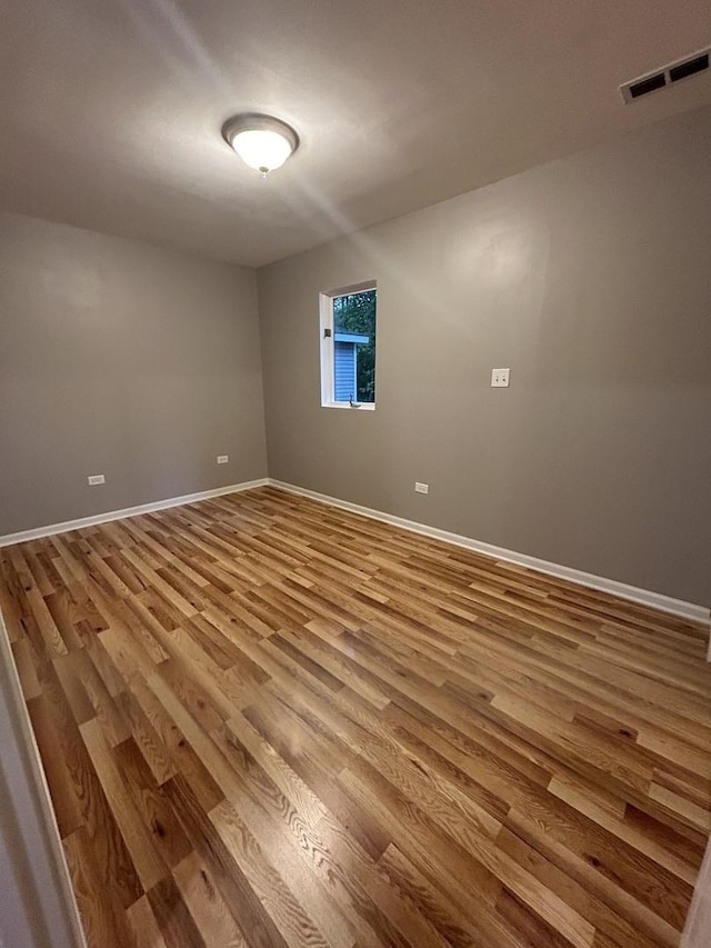 empty room featuring light hardwood / wood-style flooring