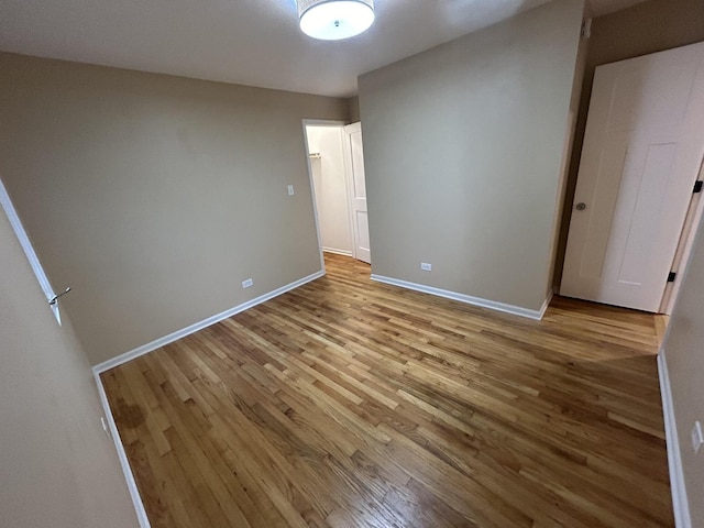 unfurnished bedroom featuring light hardwood / wood-style floors