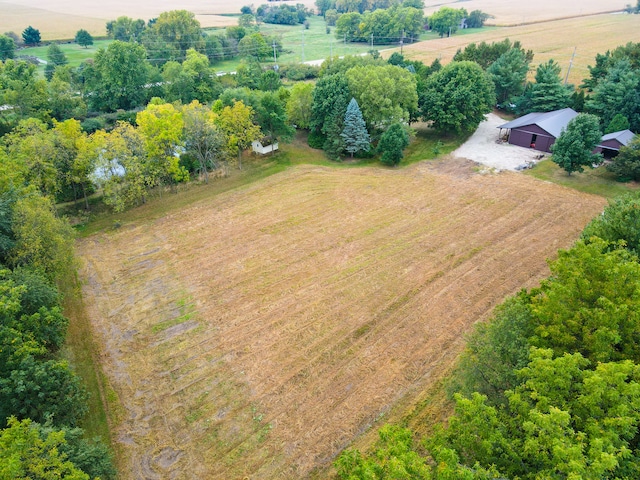 drone / aerial view featuring a rural view