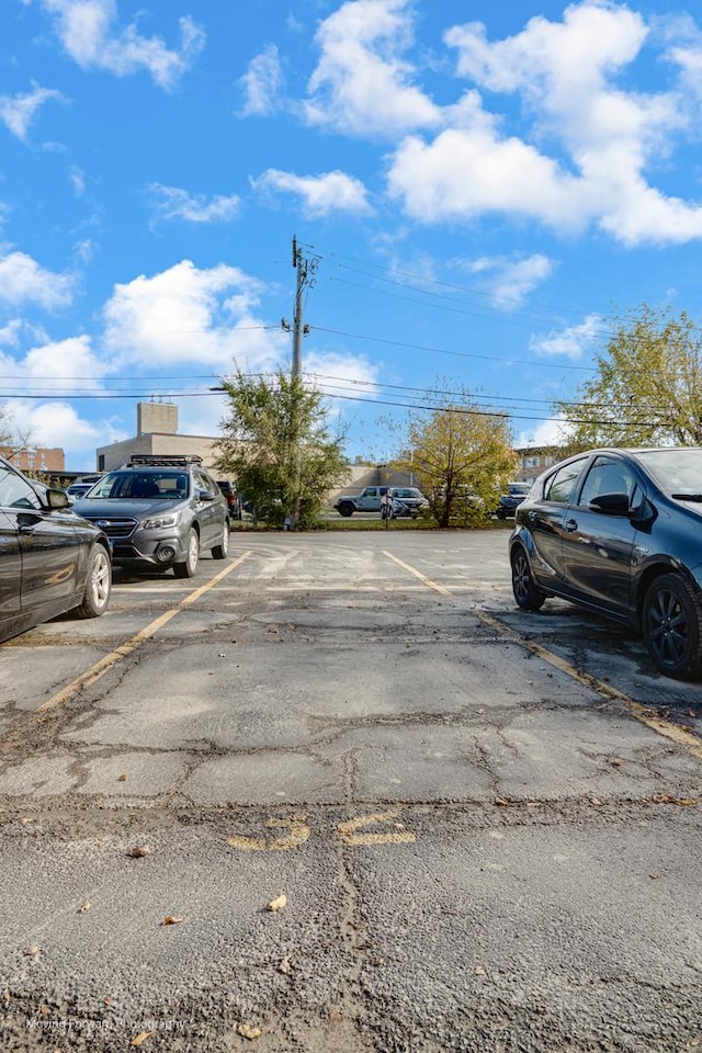 view of vehicle parking