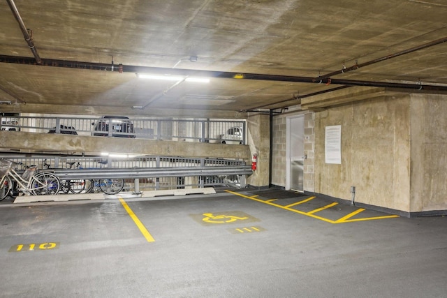 view of parking deck