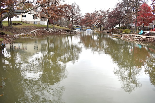 view of water feature