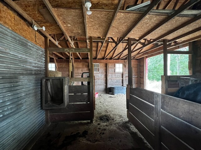 view of horse barn