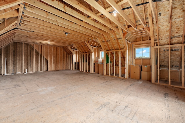 view of attic