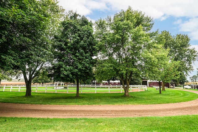 view of home's community featuring a yard