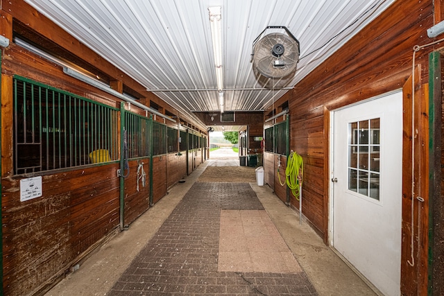 view of horse barn