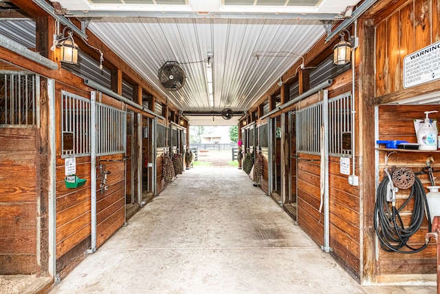 view of horse barn