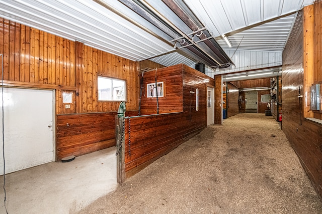 view of horse barn