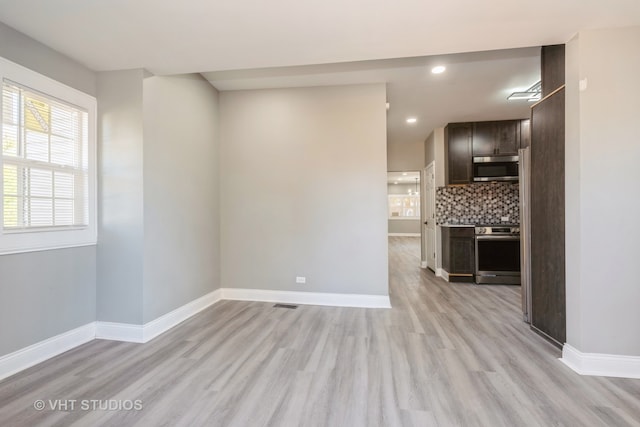 interior space featuring light hardwood / wood-style floors