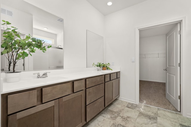 bathroom featuring vanity