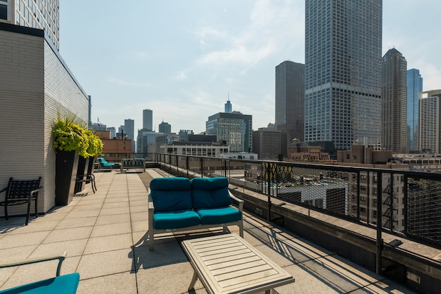 view of patio / terrace featuring an outdoor hangout area