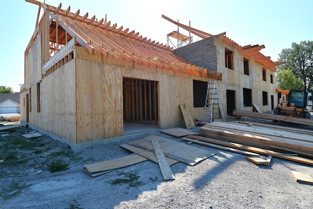 view of rear view of property