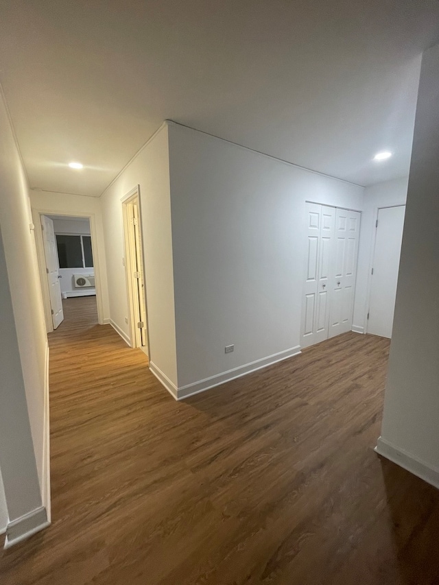 interior space featuring dark hardwood / wood-style floors