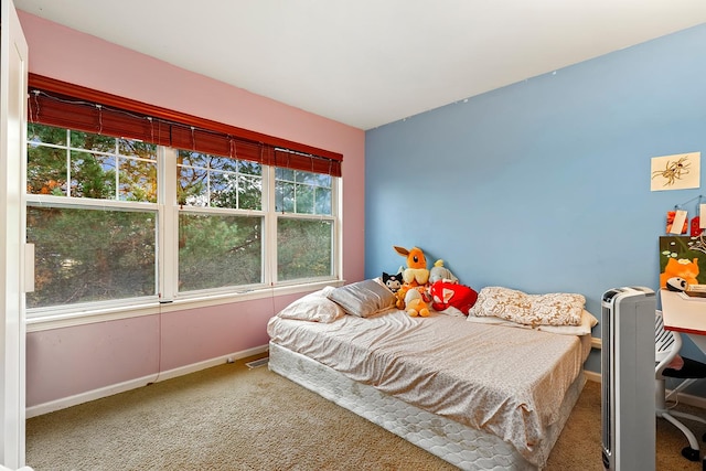 bedroom with carpet flooring