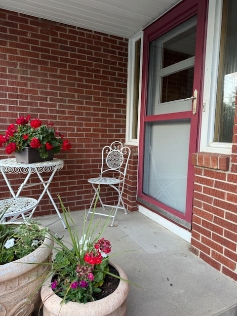 entrance to property with a porch