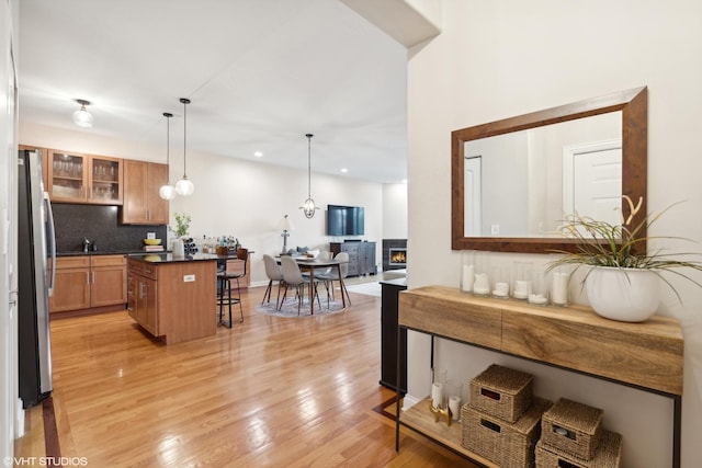 interior space featuring light hardwood / wood-style floors